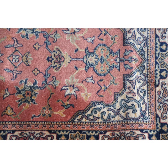 Karastan Belgian 100% Wool Floral Rose 500-1120 Area Rug Carpet Mat 2' X 4' For Sale - Image 9 of 13