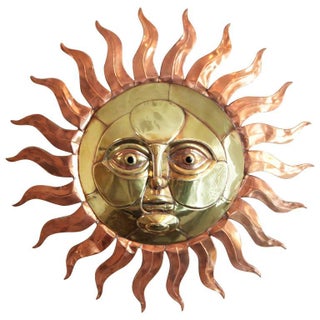 Sergio Bustamante Sun Wall Sculpture For Sale