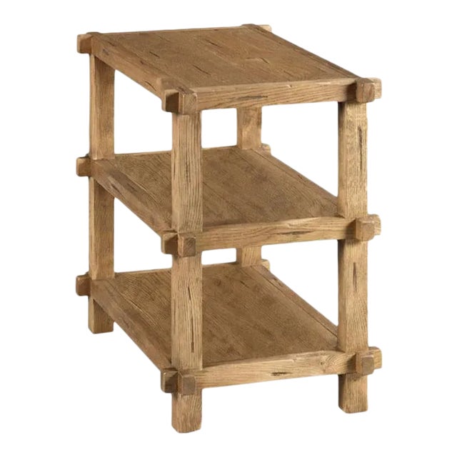 Woodbridge Furniture Joinery Tier Table in Breadboard Finish For Sale