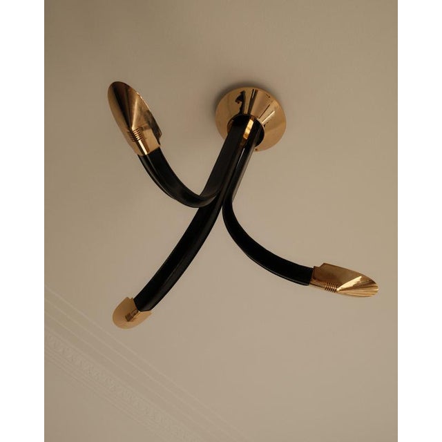 Vintage Italian Ceiling Light, 1980s For Sale - Image 4 of 6