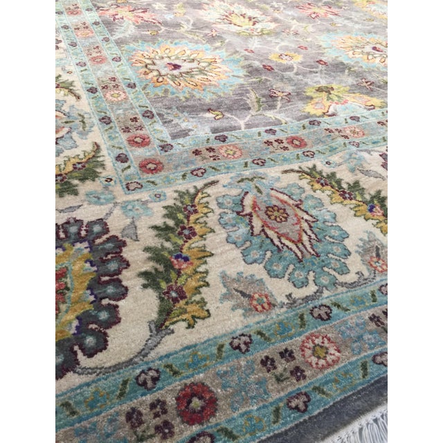 Abstract Cara Oushak Rug, Gray 2.5x12 For Sale - Image 3 of 3
