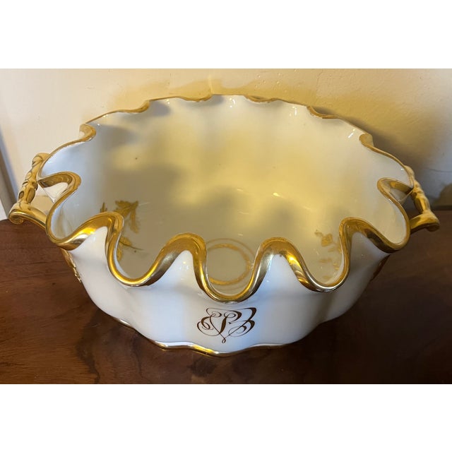 Ceramic Antique Early 19th Century French Empire Paris Porcelain Monteith or Cachepot For Sale - Image 7 of 12