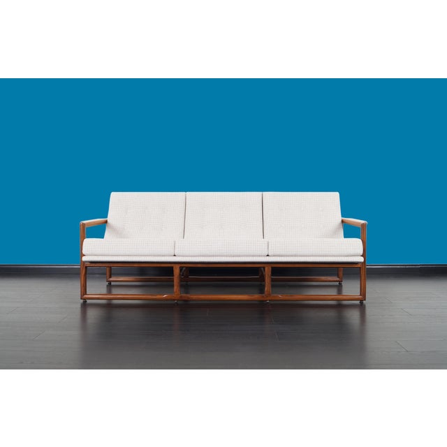 Milo Baughman Mid Century "Cube" Sofa by Milo Baughman For Sale - Image 4 of 9