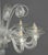 Murano Clear Glass Ten Branch Chandelier For Sale In New York - Image 6 of 13