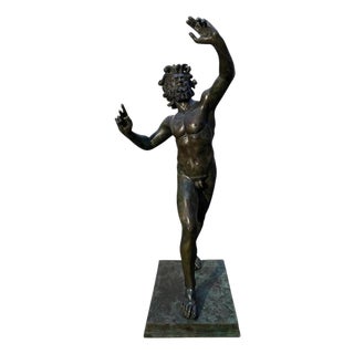 Monumental Faun Sculpture in Bronze For Sale