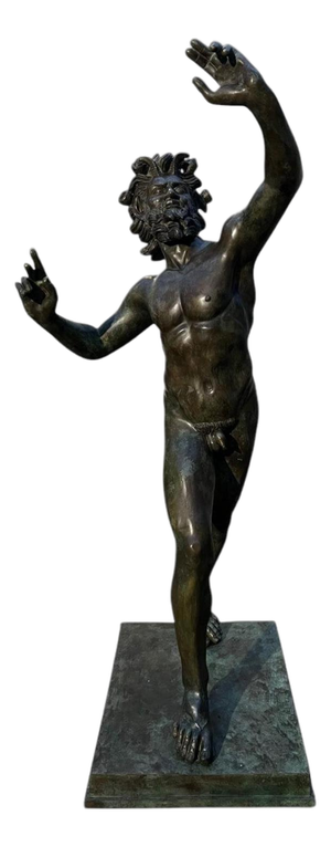 Monumental Faun Sculpture in Bronze