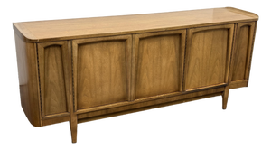 American of Martinsville Mid Century Walnut Sideboard Buffet Credenza
