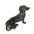 Mid-Century Solid Bronze Dachshund Sculpture . Weighs 10 LBS . For Sale - Image 4 of 11