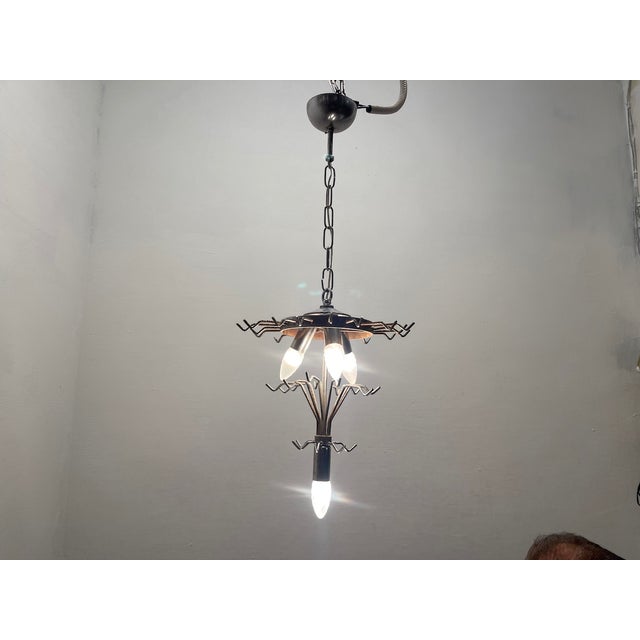Murano Glass Tube Chandelier by Venini, 1970s For Sale - Image 10 of 14