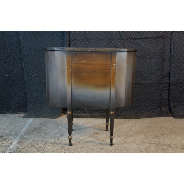 Antique Grand Rapids Furniture Shops Martha Washington Mahogany Sewing Cabinet For Sale - Image 18 of 18