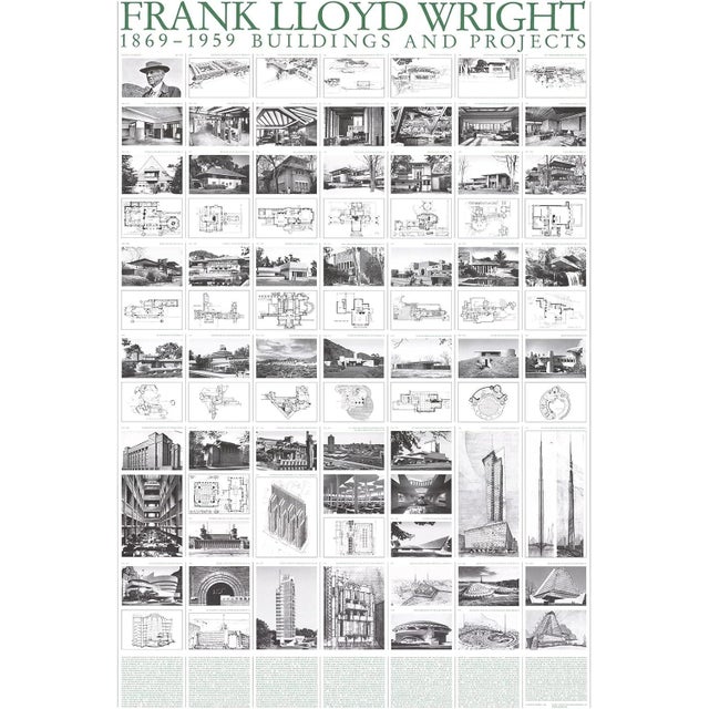 Frank Lloyd Wright 1869 -1959 Buildings and Projects Poster, 2000 For Sale - Image 10 of 10