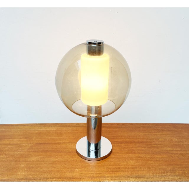 Mid-Century Space Age Chrome and Glass Globe Table or Floor Lamp, 1960s For Sale - Image 16 of 18
