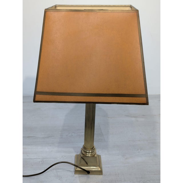 Vintage Brass Table Lamp, 1970s For Sale - Image 4 of 18