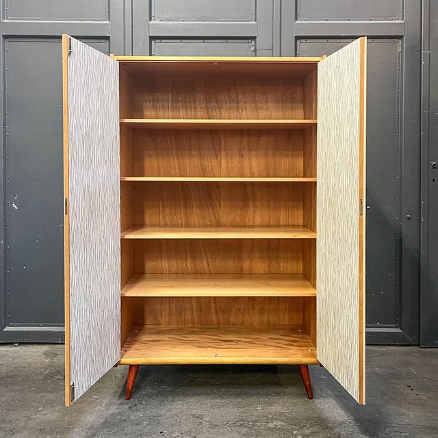 Mid-Century Birch Wardrobe, 1960s For Sale - Image 3 of 18