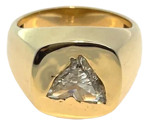 Gia Certified 1.27ct Horse Modified Brilliant L Si1 Diamond Ring in 18k Gold, Size 6