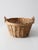 Vintage Wicker Gathering Basket With Handles For Sale - Image 4 of 13