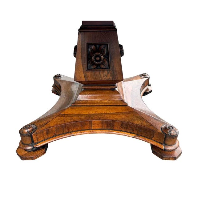Early Victorian Rosewood Center Table For Sale - Image 9 of 9