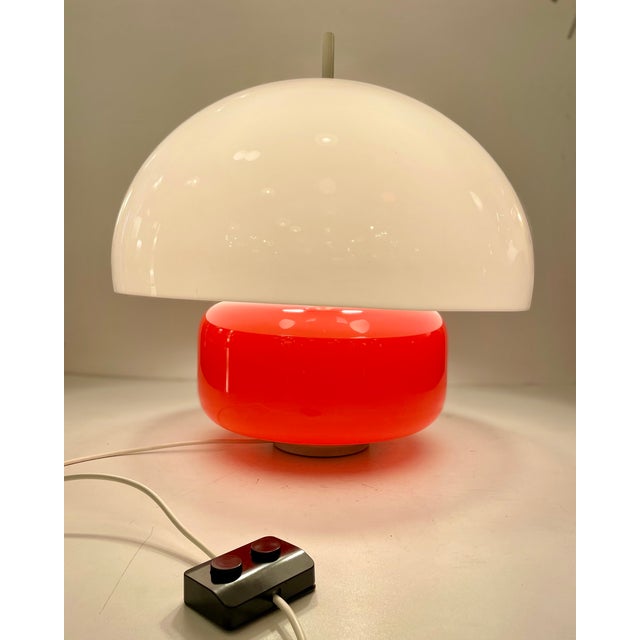 Glass Table Lamp in the style of Martinelli Luce, 1970s For Sale - Image 7 of 18