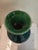 Chinese Ceramic Vase Qianlong Marked Green Glaze Black Painting Porcelain Vase Hand Painted Flowers Pattern For Sale - Image 4 of 11