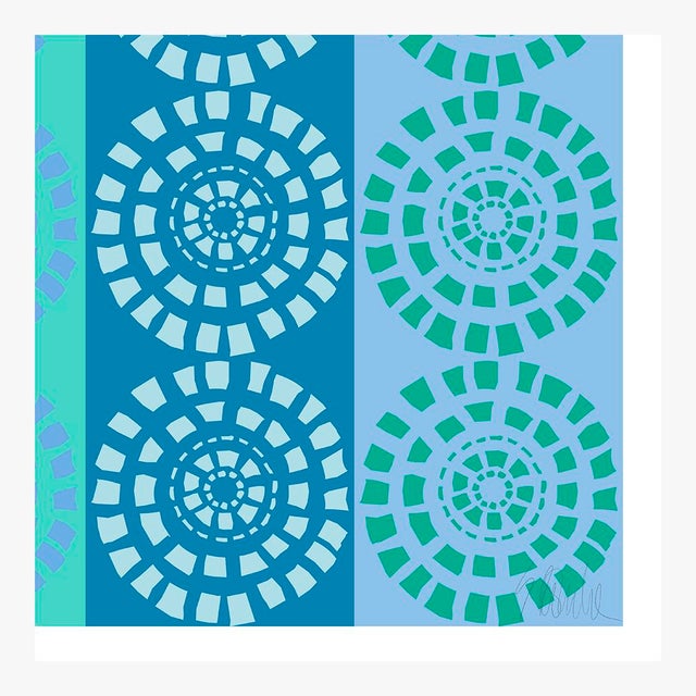 Not Yet Made - Made To Order French Street in Blue Fine Art Print 23" X 30" by Liz Roache For Sale - Image 5 of 6