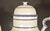 Early 19th Century Castleford-Type White Stoneware Coffeepot, Blue Lined, English Regency For Sale - Image 4 of 5