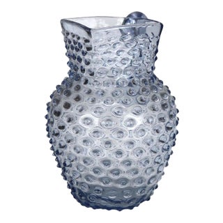 Lavender Hobnail Glass Juice Pitcher, Circa 1940 For Sale