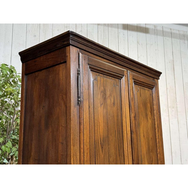 19th Century Antique Chestnut Four-Door Cabinet, 1800s For Sale - Image 5 of 15
