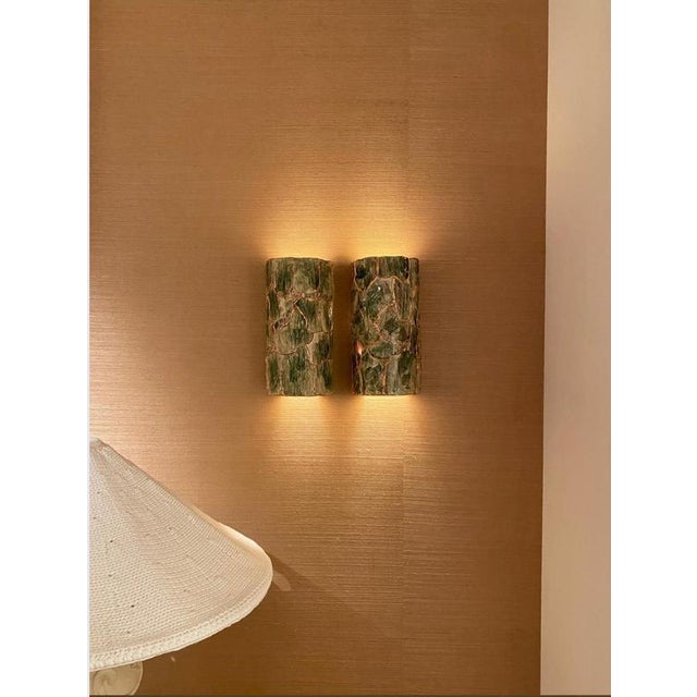Ecorce Wall Light in Ceramic and Copper by Popus Editions For Sale - Image 4 of 5