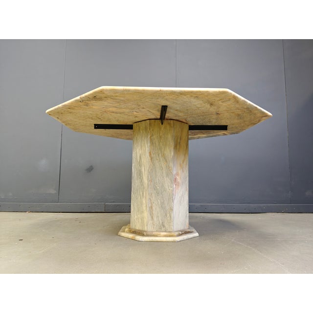 1970s Vintage Italian Marble Dining Table, 1970s For Sale - Image 5 of 18