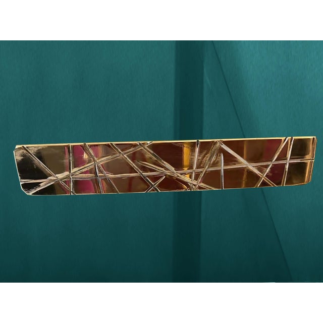 Not Yet Made - Made To Order Green Console Table with Murano Mirror Glass from Justfurnituress SRL For Sale - Image 5 of 6