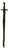 20th Century French Iron Sword For Sale
