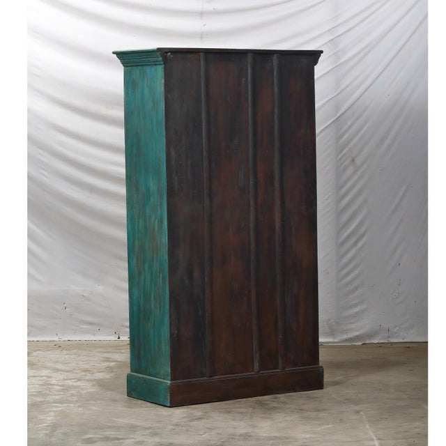 2020s Armoire Constructed From Antique Indian Teakwood Doors and Elements For Sale - Image 5 of 6