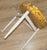 Round Stool with Removable Flower Power Upholstered Seat, 1970s For Sale - Image 6 of 9