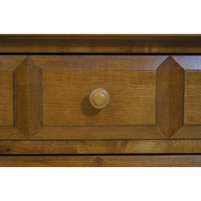 Pair Ethan Allen Country Colors Maple 4 Drawer Nightstands For Sale - Image 10 of 17