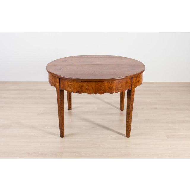 Antique Biedermeier Elm Dining Table, 1800s For Sale - Image 5 of 18