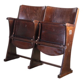 Vintage Cinema Bench from Ton, 1960s For Sale