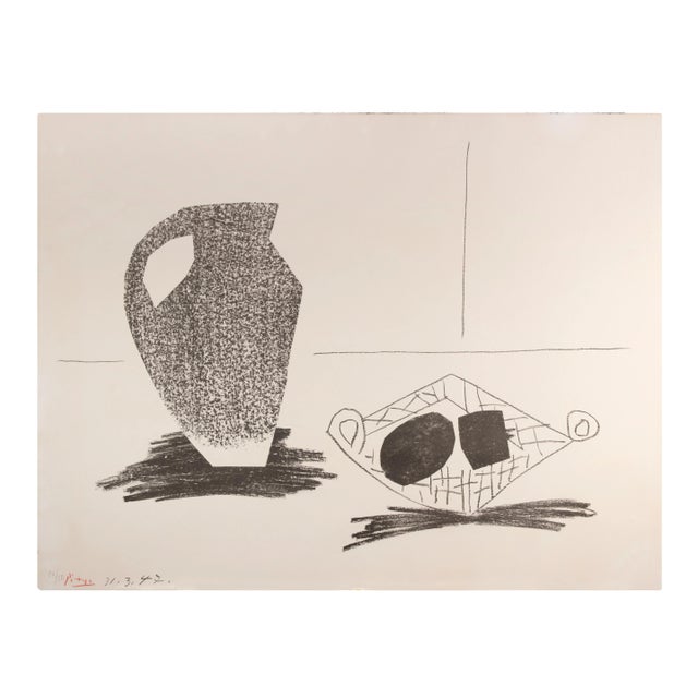 Pablo Picasso, Nature Morte au Pot de Grès, Lithograph, 1947 For Sale - Image 4 of 4