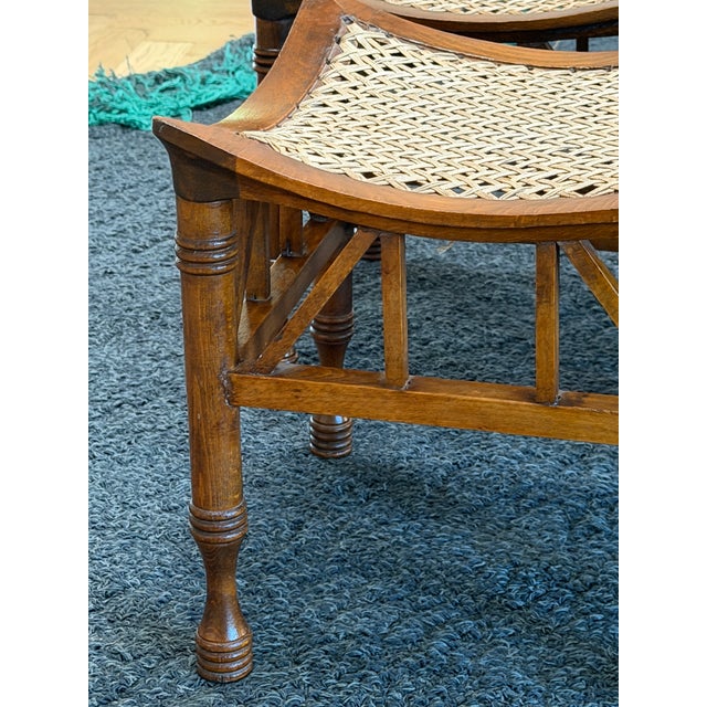 Early 20th Cent. Thebes Stools Attributed to Liberty & Co. - Set of 4 For Sale In Dallas - Image 6 of 12
