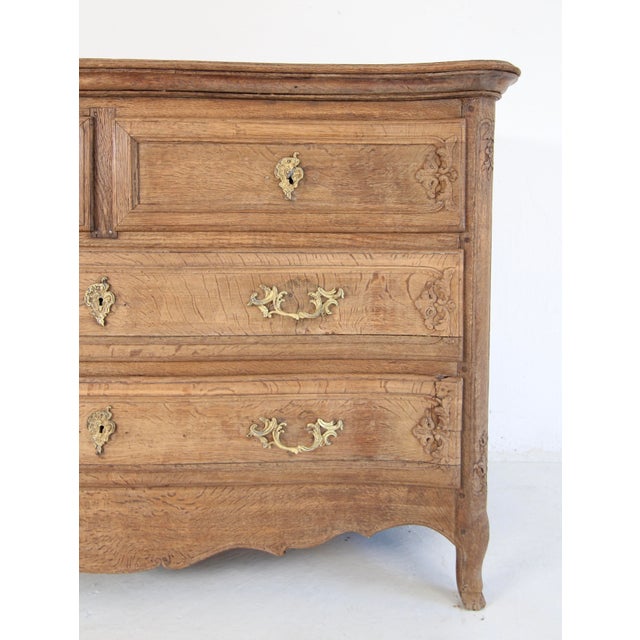 Wood 18th Century Liège Baroque Curved Chest of Drawers For Sale - Image 7 of 18