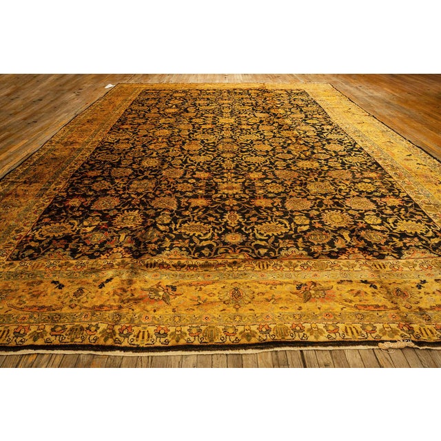 This exceptional Antique Persian Malayer rug, dating to circa 1890, is a sophisticated example of late 19th-century tribal...