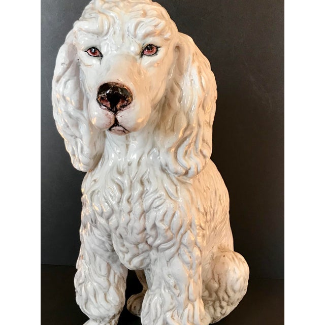 Vintage Italian MidCentury Ceramic Poodle Figurine Chairish