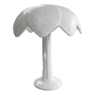 Palm Tree Table Lamp by Tommaso Barbi for B. Ceramica, Italy, 1970s For Sale