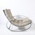 Chrome Mid-Century Chrome Rocking Lounge Chairs W/ Button Detailing by Milo Baughman For Sale - Image 8 of 13