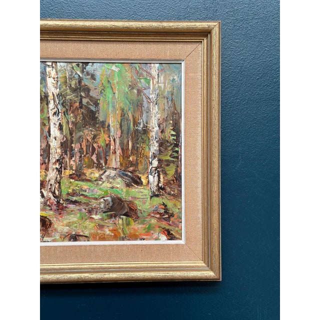 John Sköld, Birch Forest, 1954, Oil on Canvas, Framed For Sale - Image 4 of 18