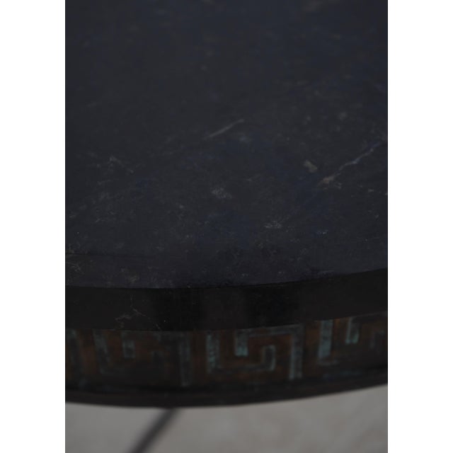 Maitland - Smith Maitland Smith Bronze Base Marble Top Console Table For Sale - Image 4 of 16
