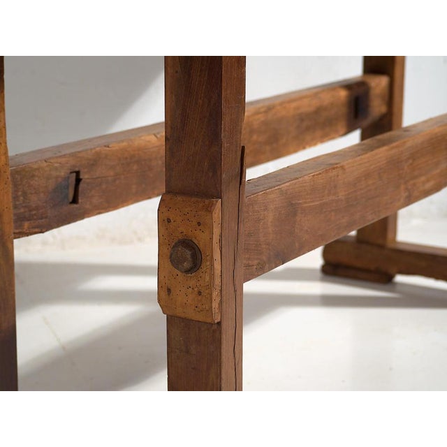 1920s Elm Carpenter's Table, 1920s For Sale - Image 5 of 17