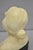 Antique Neoclassical Carved White Marble 9" Bust of Woman's Head on Marble Base For Sale - Image 10 of 16