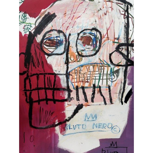 Early 21st Century Bluto Nero Exhibition Poster from Jean Michel Basquiat, 1982 For Sale - Image 5 of 7
