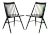 19"H Spindle Dining Chair in Black - a Pair For Sale