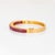 Mid-Century Modern Vintage 10ct Ruby Bangle Bracelet 18k Yellow Gold High Karat Estate Fine Jewelry For Sale - Image 3 of 6